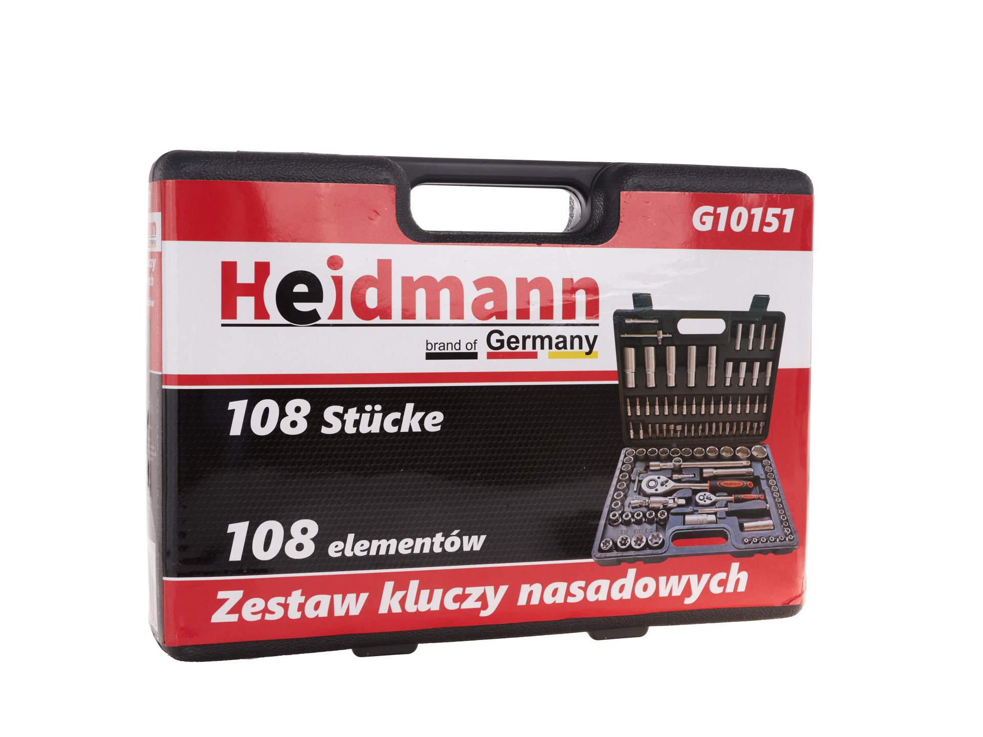 Szerszám készlet 108 db 1/4 1/2 cr-v HEIDMANN