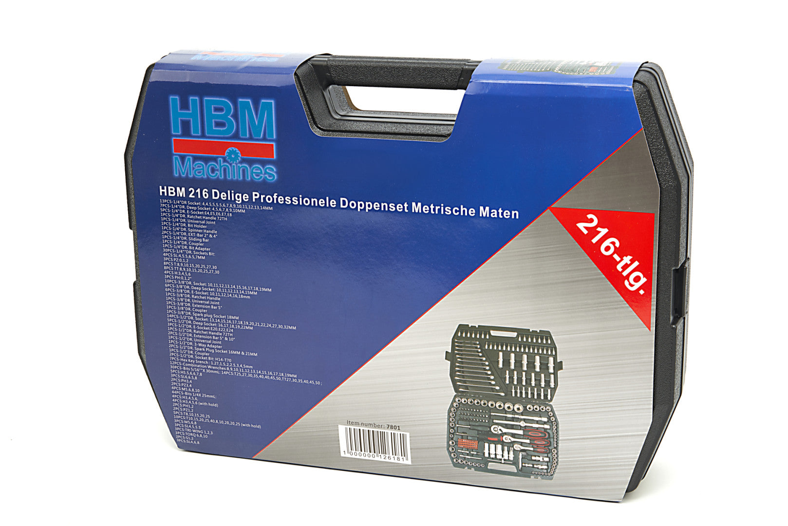 Szerszám készlet 216 db HBM