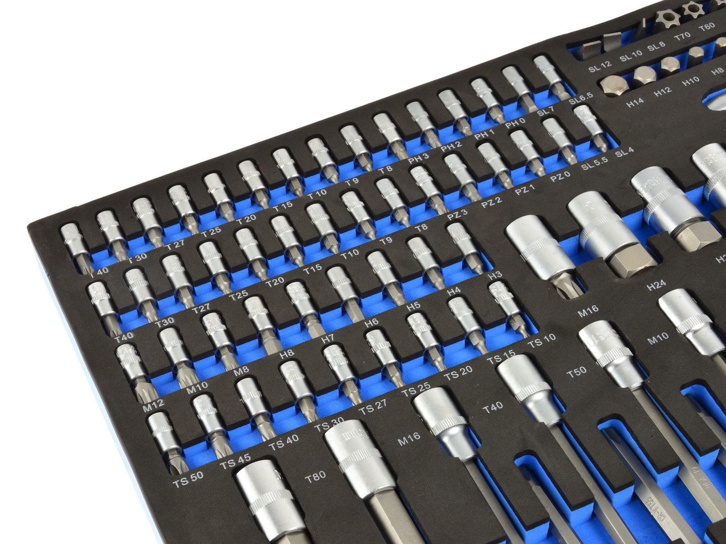 Szerszámos szekrény – szerszámos kocsi tálca TORX bit készlettel 102 db GEKO