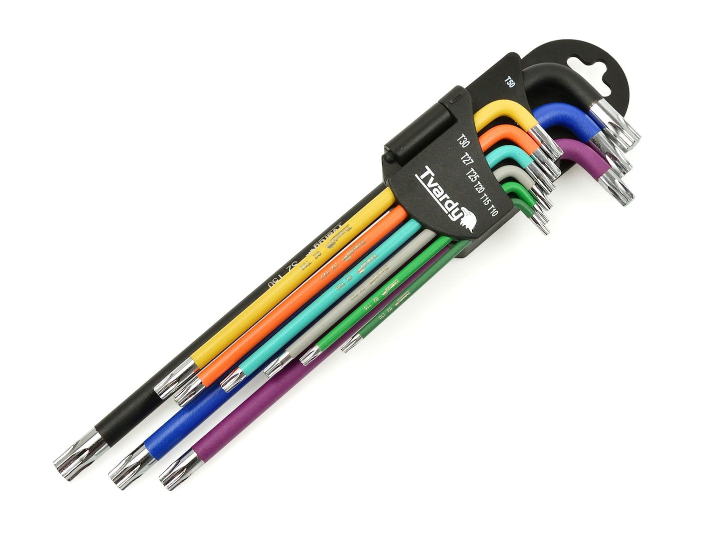 Színes TORX l-kulcs készlet 9 db TVARDY