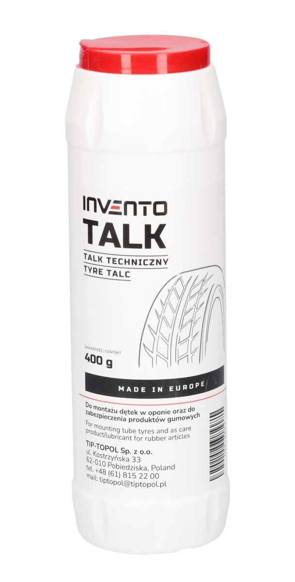 Talkumpor gumiabroncsokhoz 400 g INVENTO