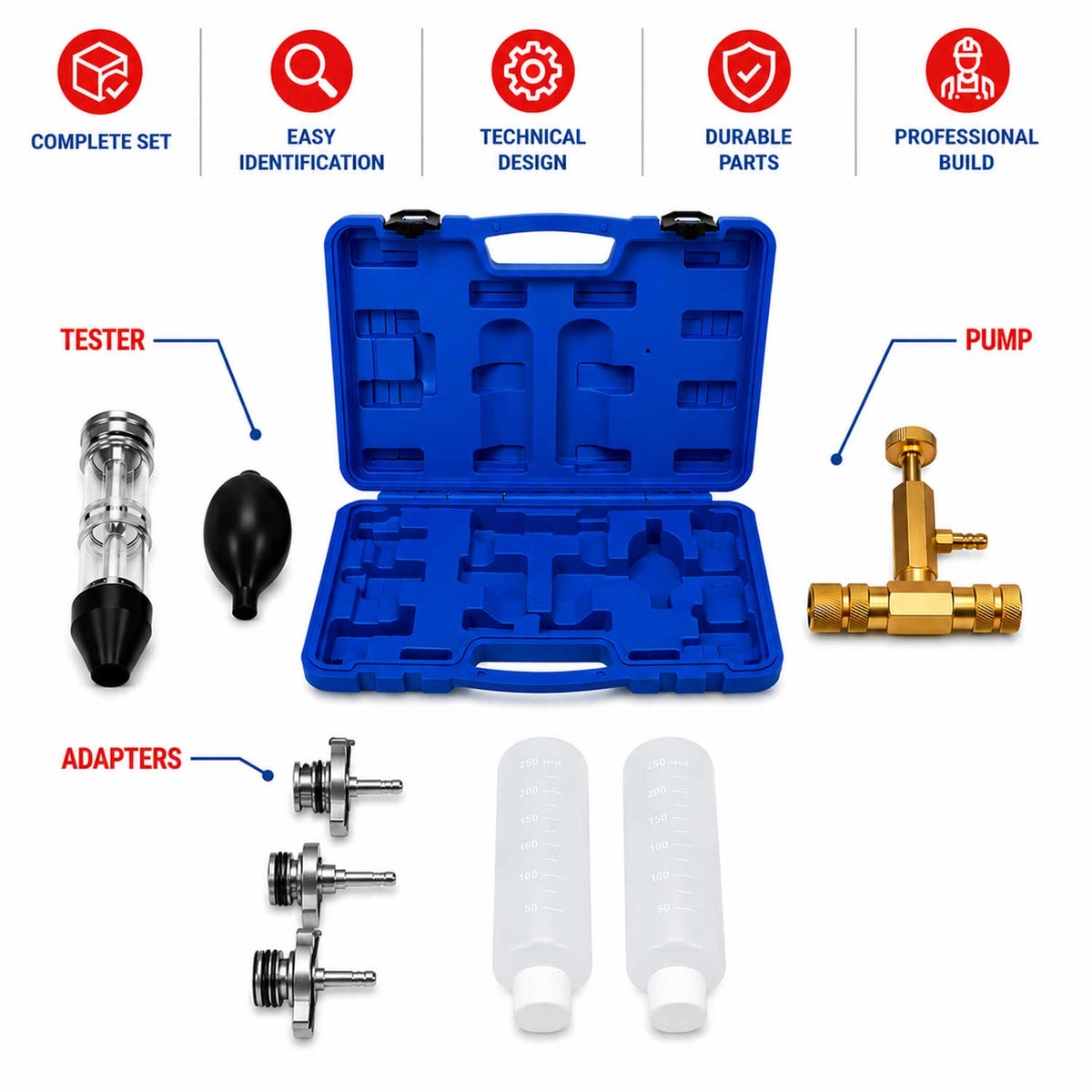 Hengerfej szivárgás teszter adapterrel GEBO TOOLS