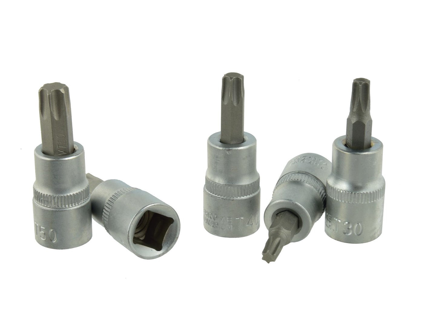Torx bit kulcs készlet t25–t50 3/8" CRV 5 db GEKO