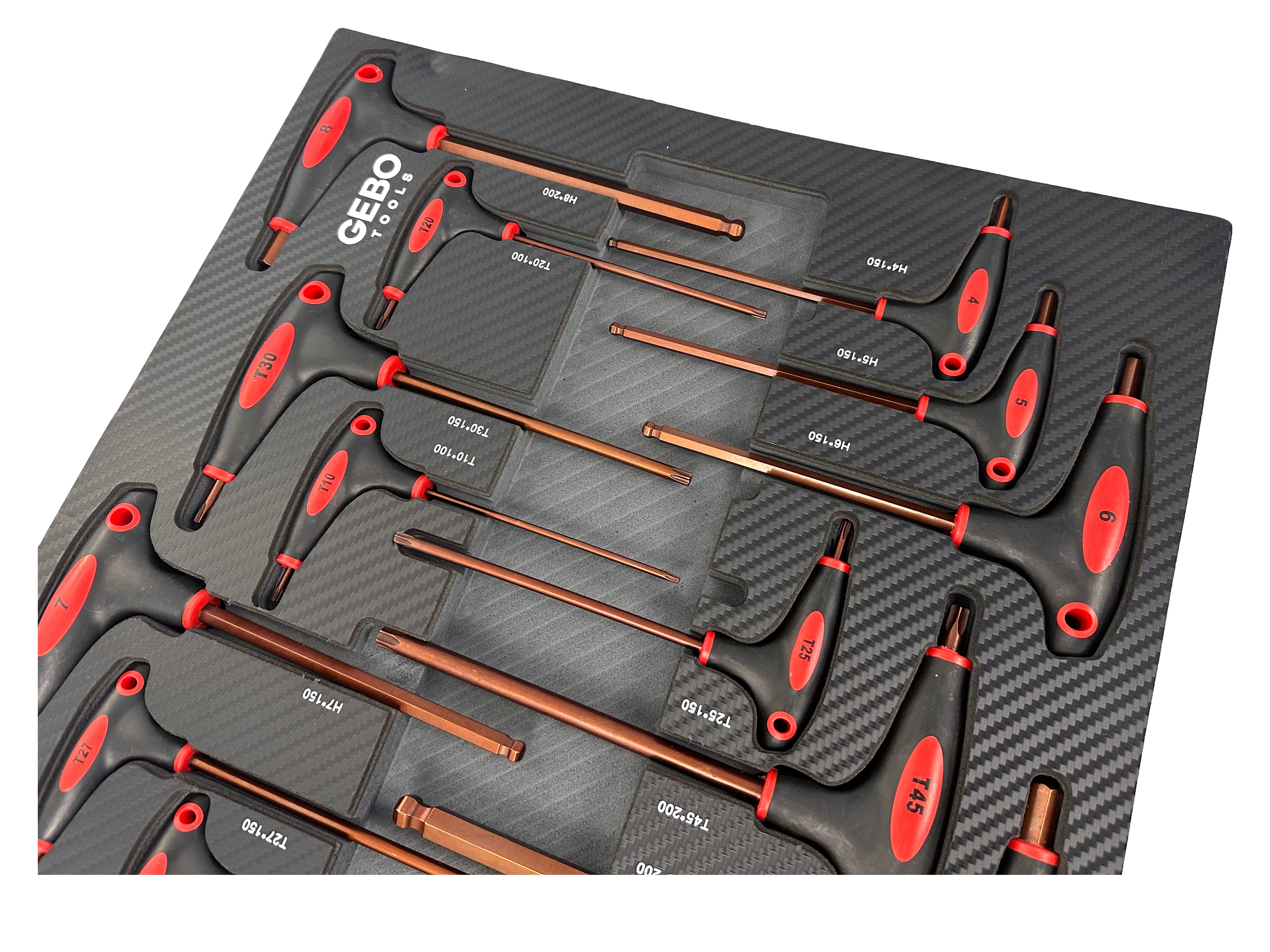 Torx imbus szekrény modul t fogantyúval 18 db GEBO TOOLS
