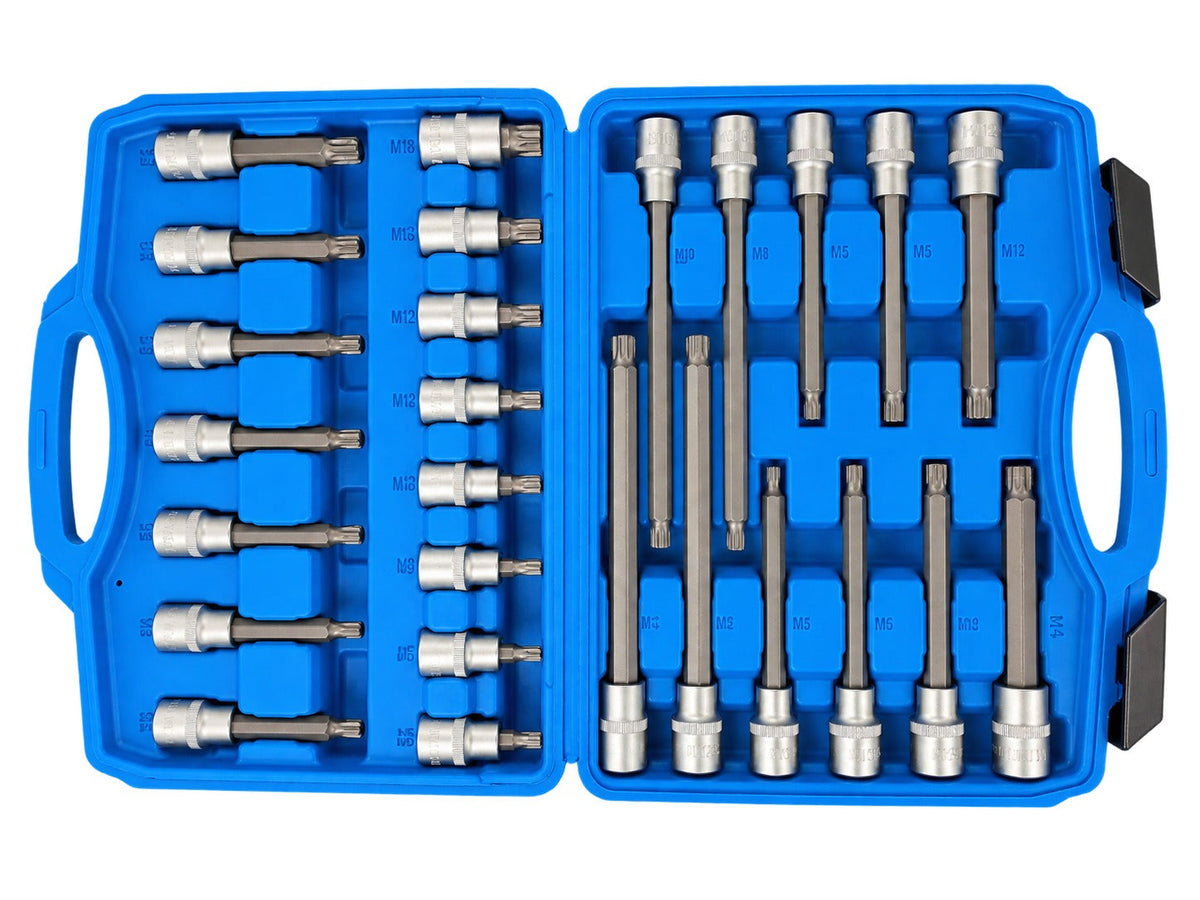 Bit készlet XZN m spline 1/2" 26 db