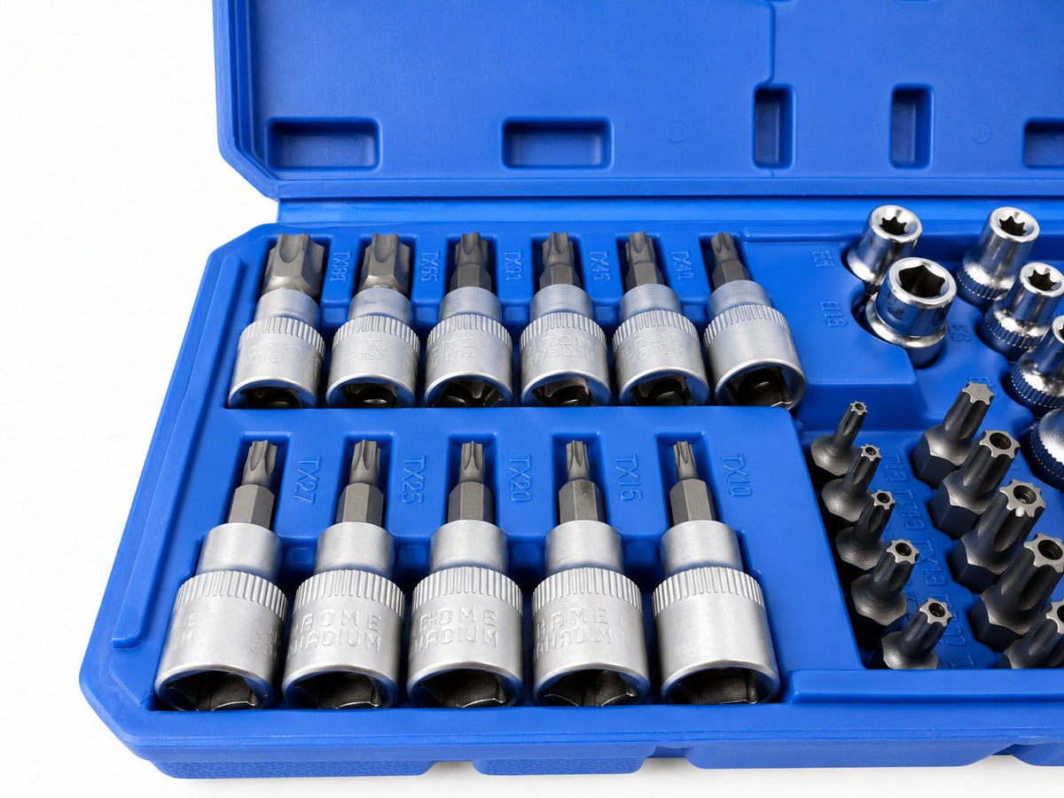 Dugókulcs készlet e-profil TORX 3/8" 34 db t10-t60 e4-e20 GEBO TOOLS