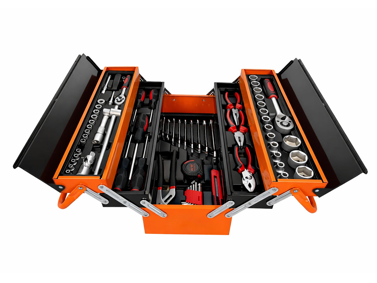 Fém felszerelt szerszámos láda 85 db GEBO TOOLS