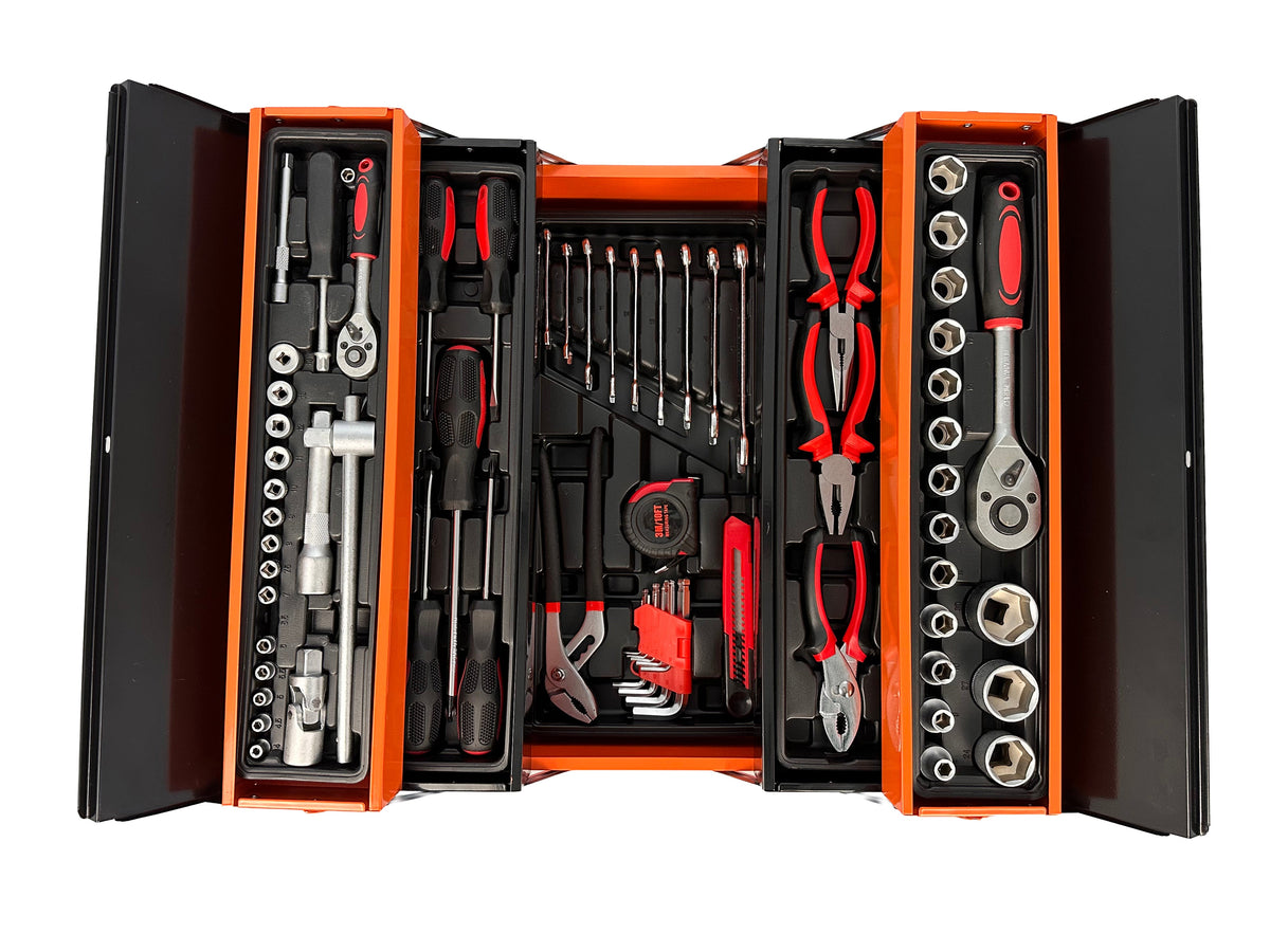 Fém felszerelt szerszámos láda 85 db GEBO TOOLS