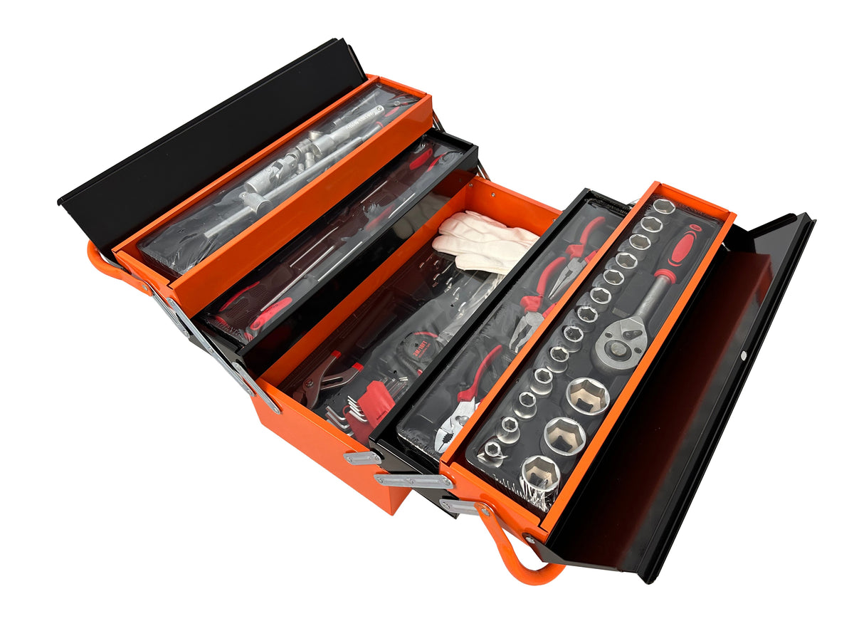 Fém felszerelt szerszámos láda 85 db GEBO TOOLS