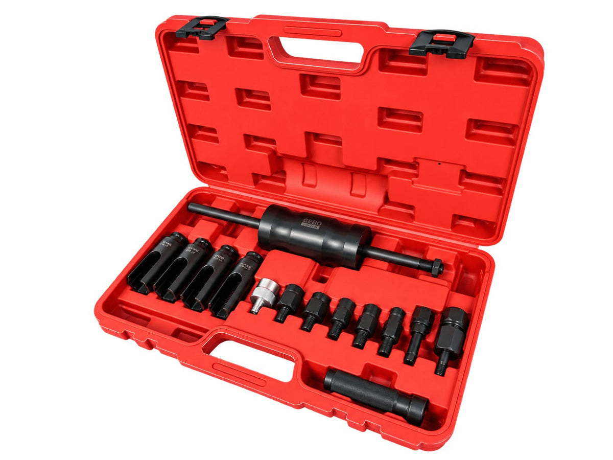 Injektor - porlasztó kihúzó készlet diesel 14 db GEBO TOOLS