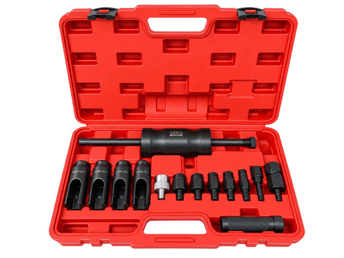 Injektor - porlasztó kihúzó készlet diesel 14 db GEBO TOOLS