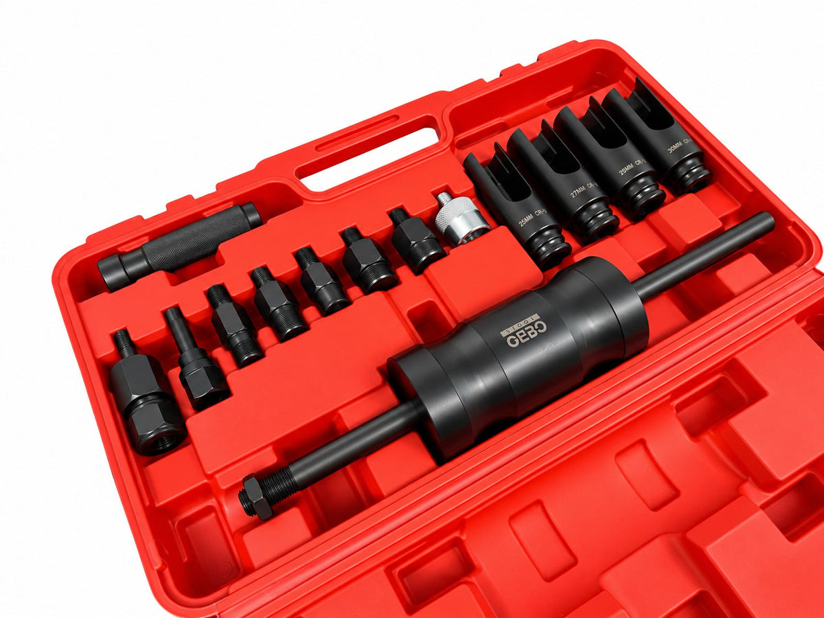 Injektor - porlasztó kihúzó készlet diesel 14 db GEBO TOOLS