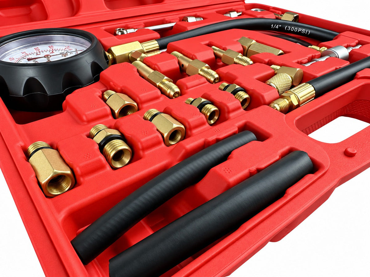 Üzemanyag rendszer nyomásmérő készlet 21 db GEBO TOOLS