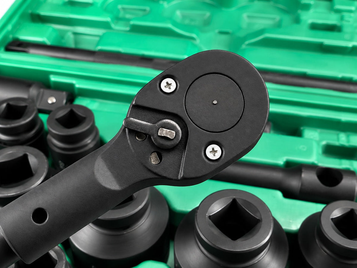 Metrikus racsnis dugókulcs készlet 3/4" 1” 26 db GEBO TOOLS