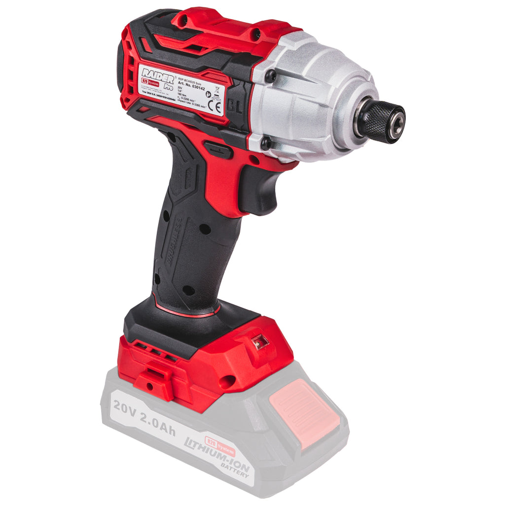 Ütvefúró és csavarozó 1/4" hex 180 NM RAIDER