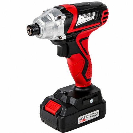 Ütvefúró és csavarozó akkumulátorral 1/4" hex 140 NM 20V 2ah RAIDER