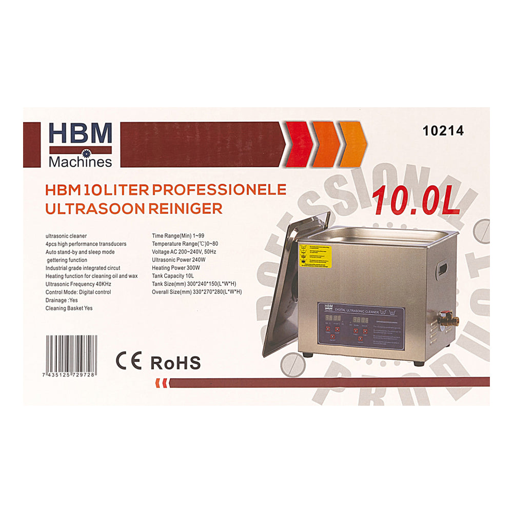 Ultrahangos tisztító berendezés 10l HBM