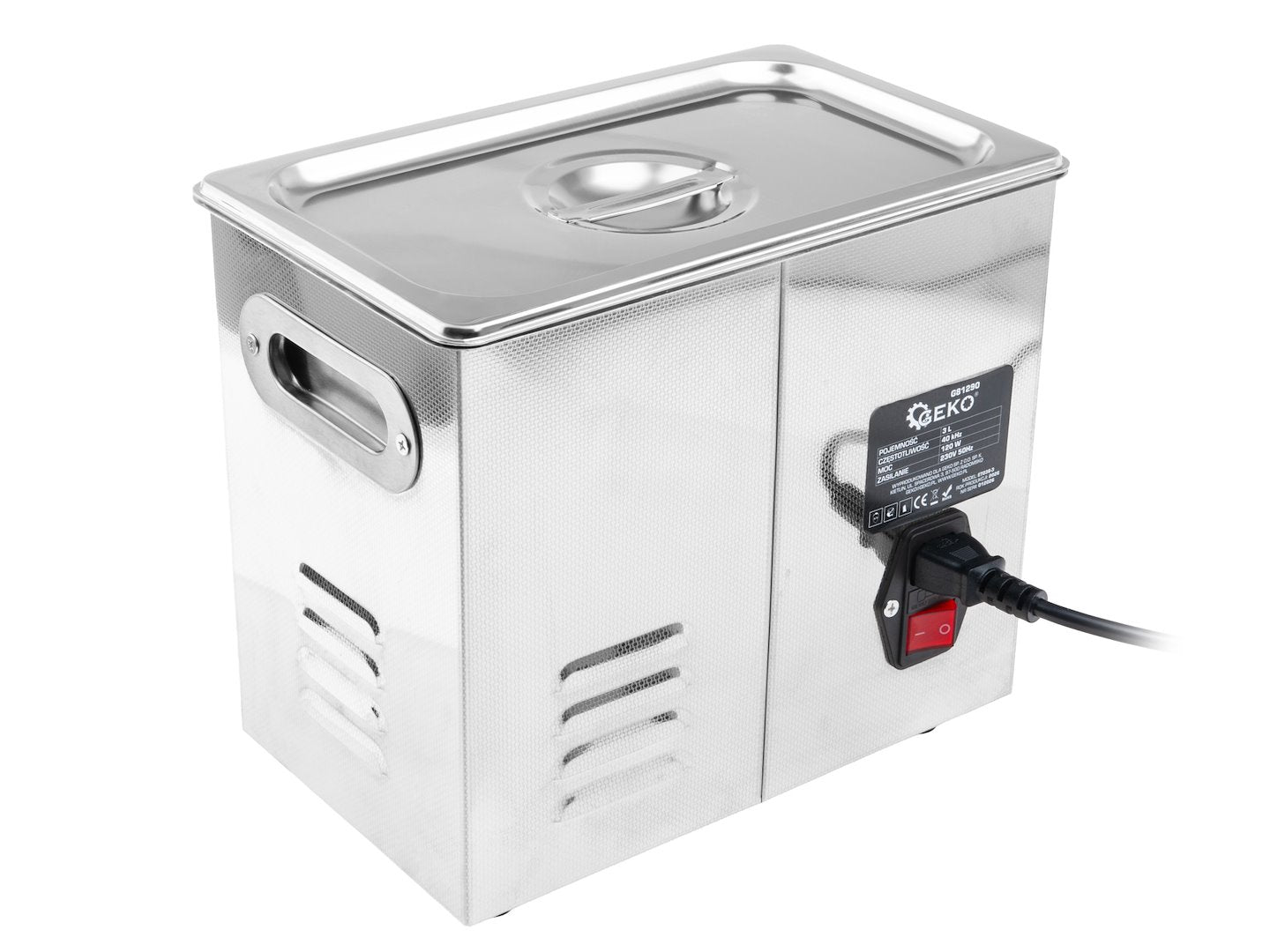 Ultrahangos tisztító berendezés 3 l 120 w GEKO