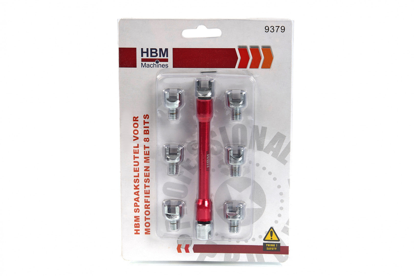 Univerzális küllőkulcs motorkerékpárokhoz adapterrel 8 db premium, HBM MACHINES hollandia
