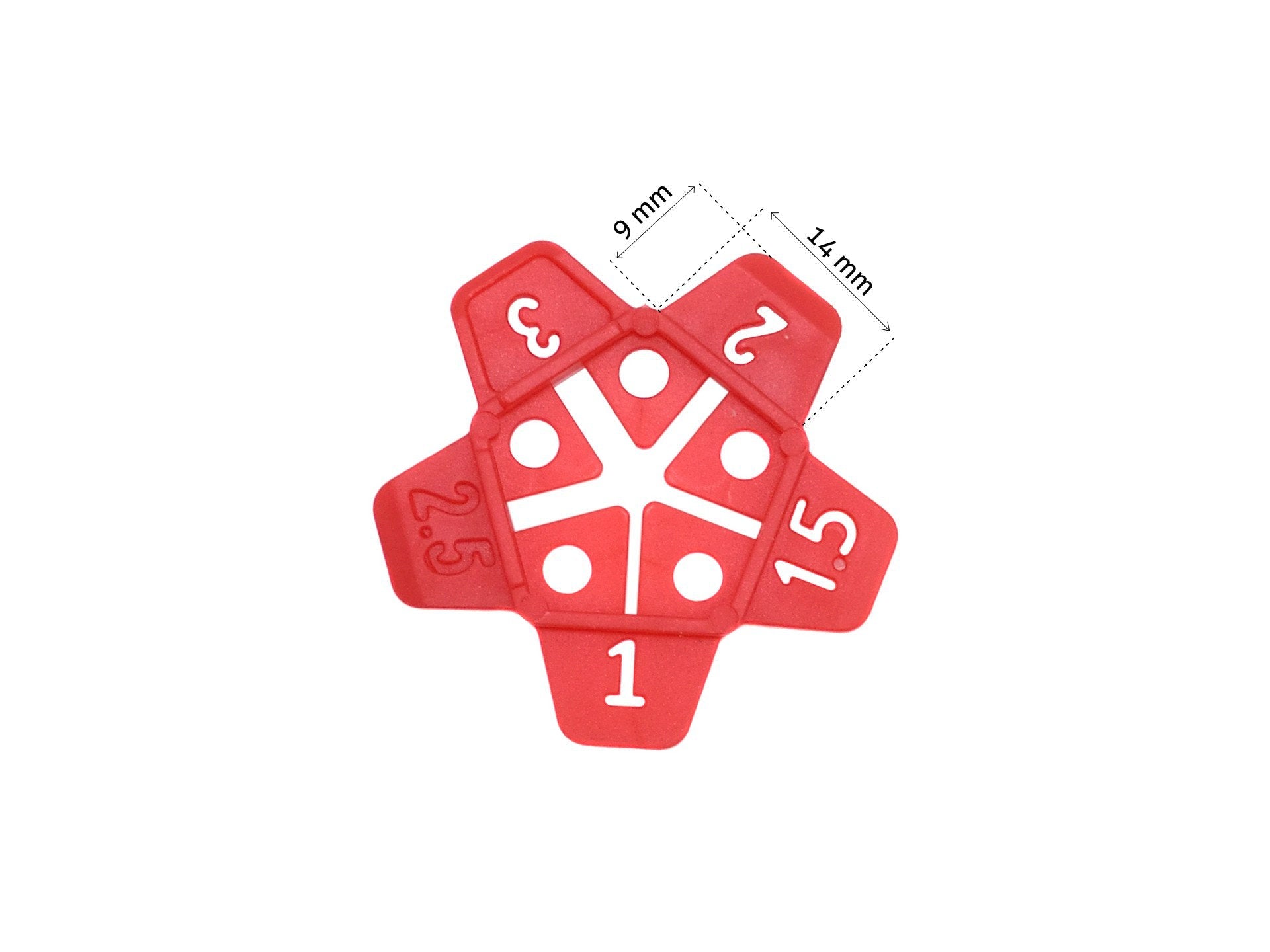 CSEMPE - BURKOLÓLAP SZINTEZŐ TÁVTARTÓ KÉSZLET CSILLAG TÍPUS 1-3MM 5 AZ 1-BEN 100 DB