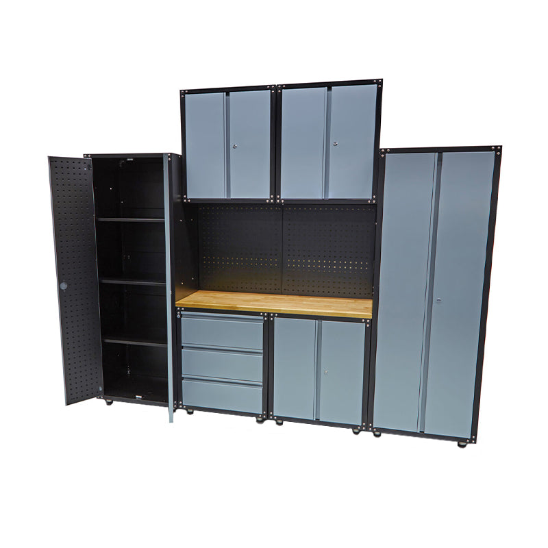 FÉM MŰHELY SZEKRÉNY KÉSZLET 9 DB