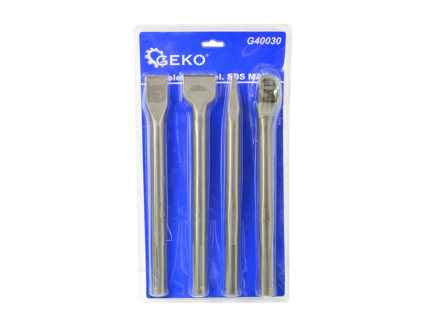 Véső készlet SDS MAX betonhoz, falazathoz, kőhöz és vakolathoz 250 mm 4 db GEKO