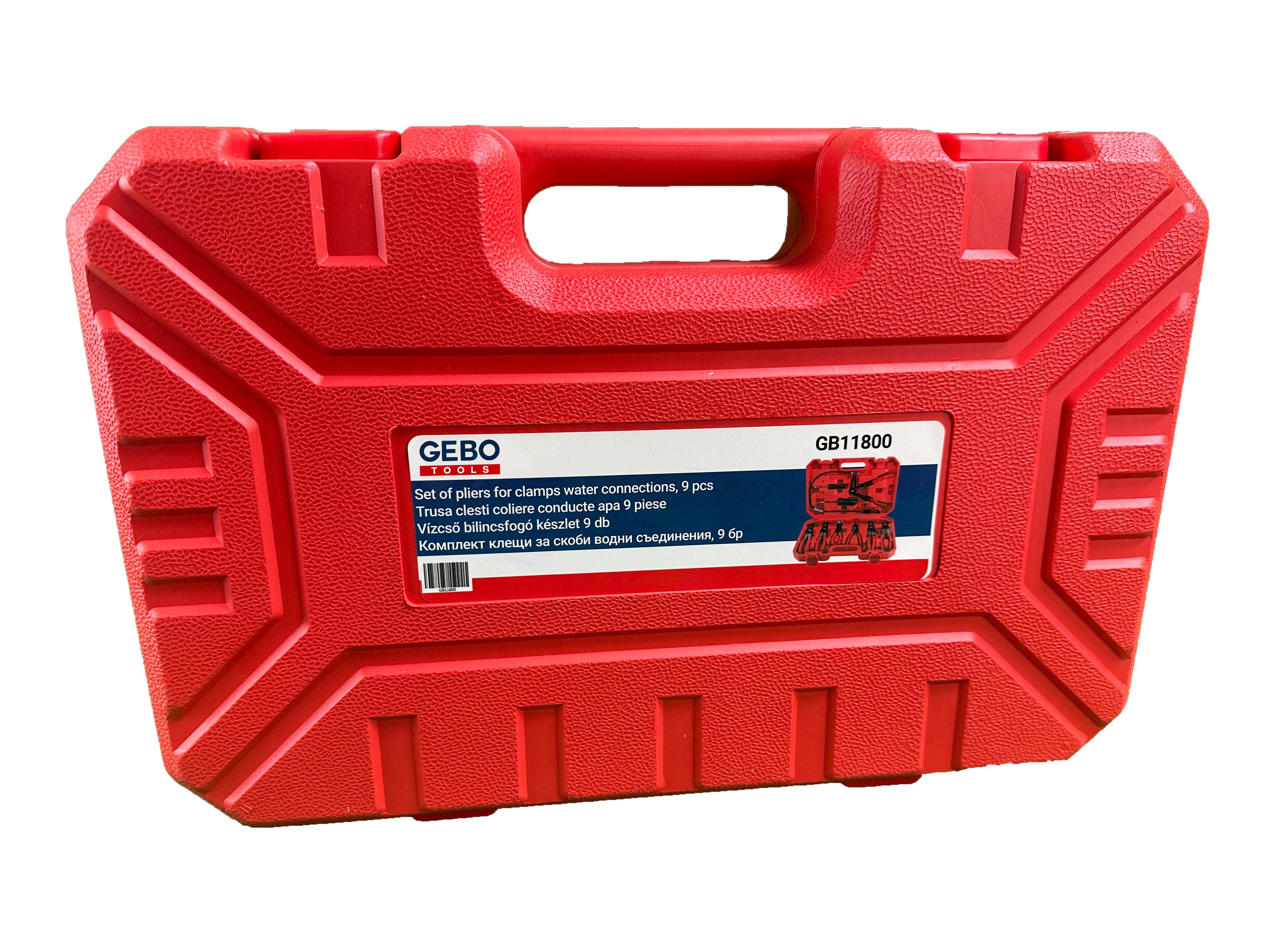 Vízcső bilincsfogó készlet 9 db GEBO TOOLS