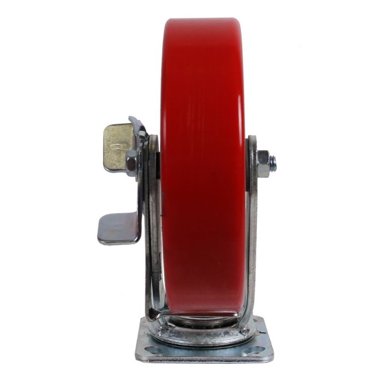 FORGÓ KERÉK POLIUTERÁNBÓL FÉKKEL 200 X 50 MM 480 KG