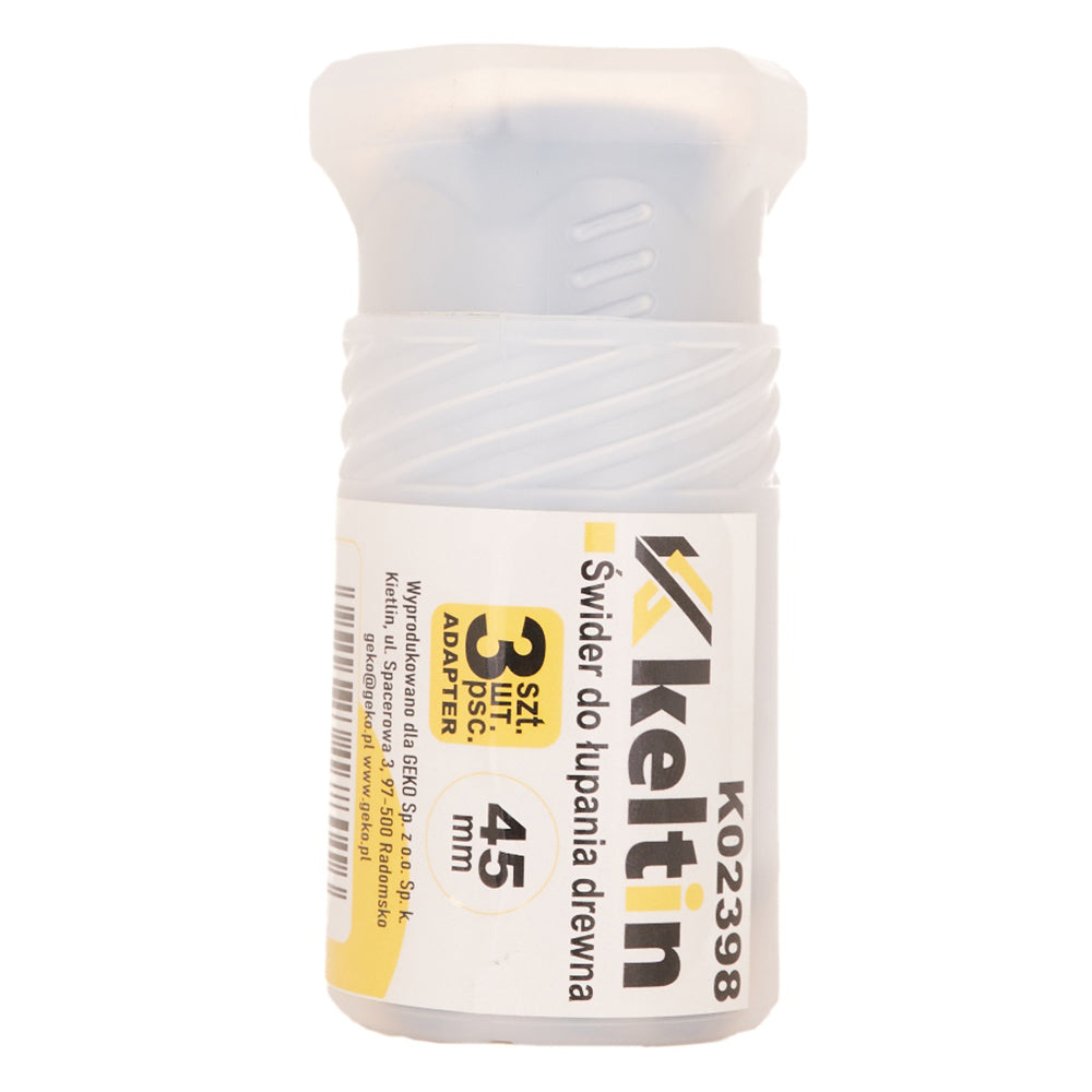 KÚPOS HASÍTÓ FÚRÓ - FAHASÍTÓ FÚRÓ 3 db 45MM-ES ADAPTERREL