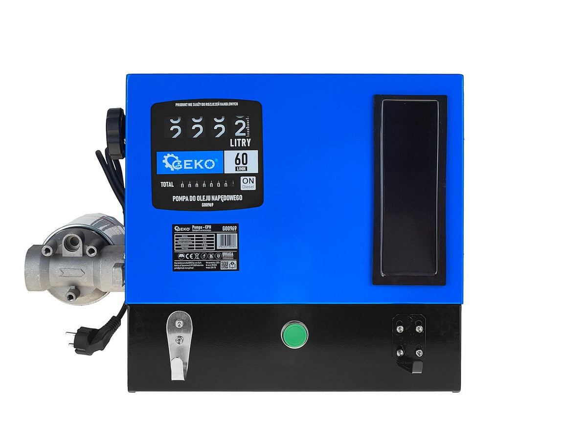 Üzemanyag szivattyú mérőórával és szűrővel 60 l/perc 550 w GEKO