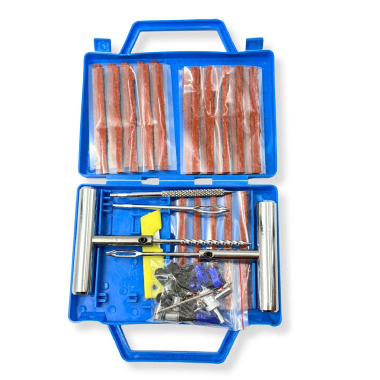 GUMIJAVÍTÓ KÉSZLET JAVÍTÓSZÁR BEHÚZÓVAL 53 DB