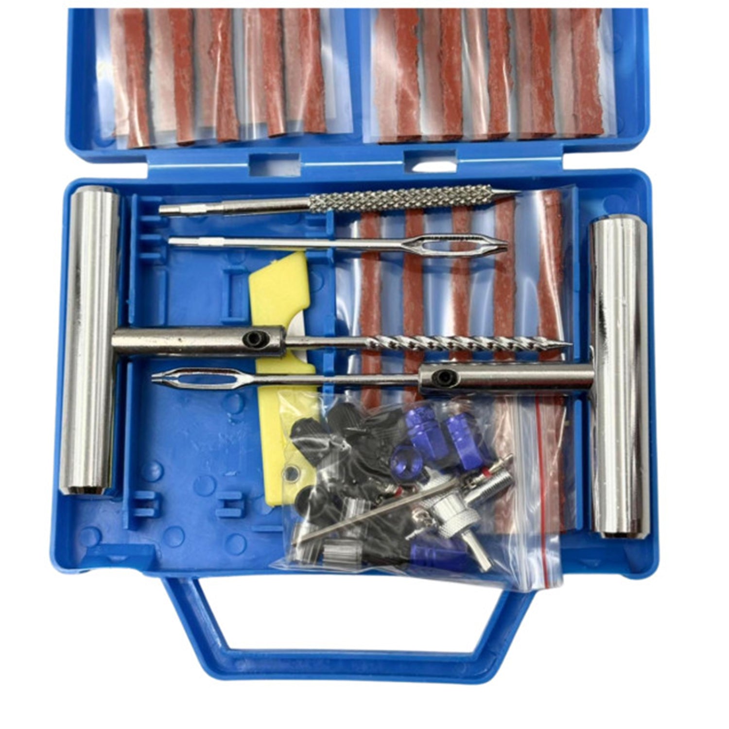 GUMIJAVÍTÓ KÉSZLET JAVÍTÓSZÁR BEHÚZÓVAL 53 DB