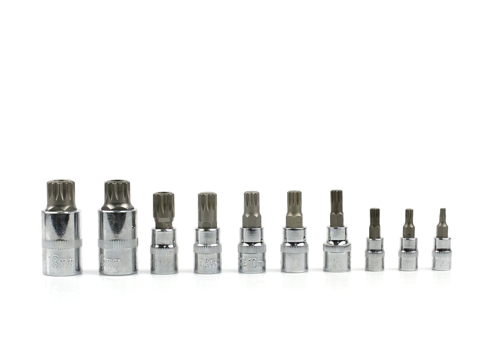 SPLINE XZN BIT M KÉSZLET 1/2" 1/4" 10 DB