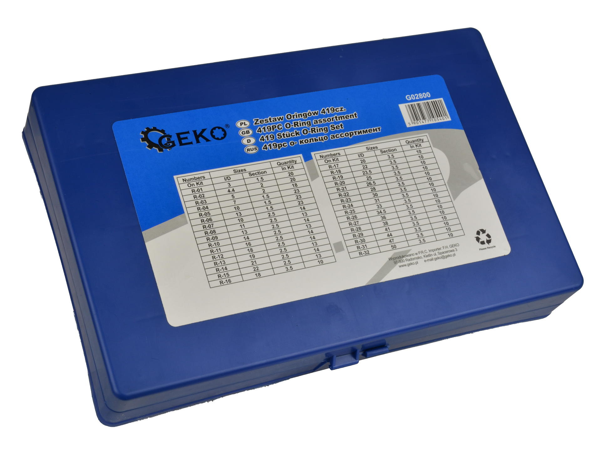 O-GYŰRŰ KÉSZLET - 419 DB