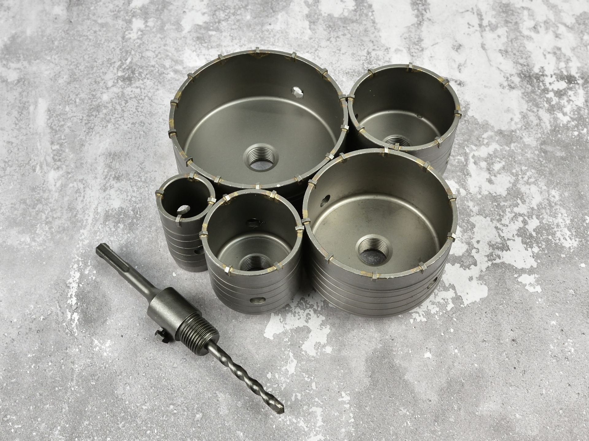 KORONAFÚRÓ LYUKFÚRÓ KÉSZLET SDS-PLUS BETONHOZ 6 DB