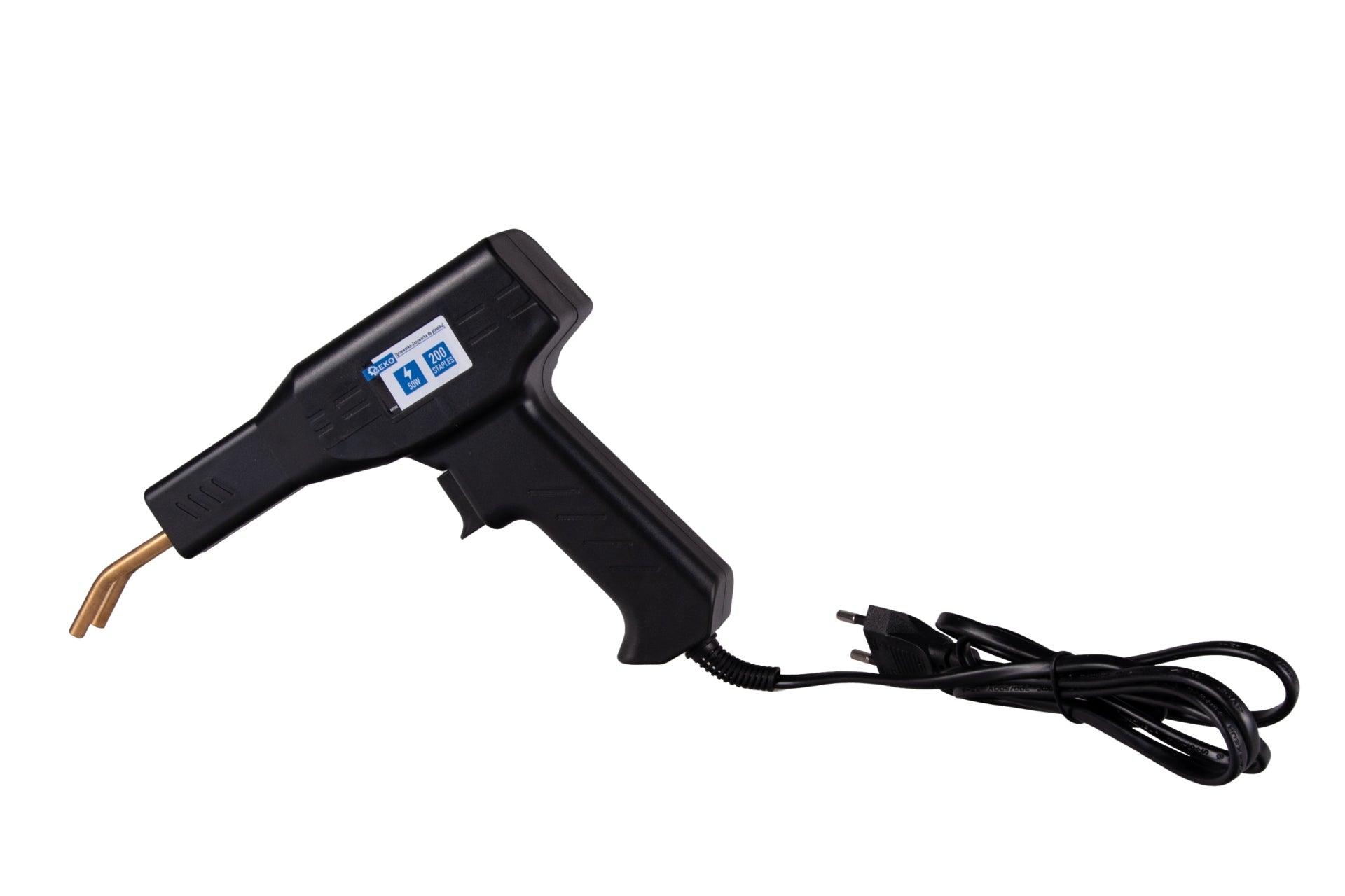 MŰANYAG HEGESZTŐ - RAGASZTÓ PISZTOLY KÉSZLET 50W CU 200 TŰZŐVEL