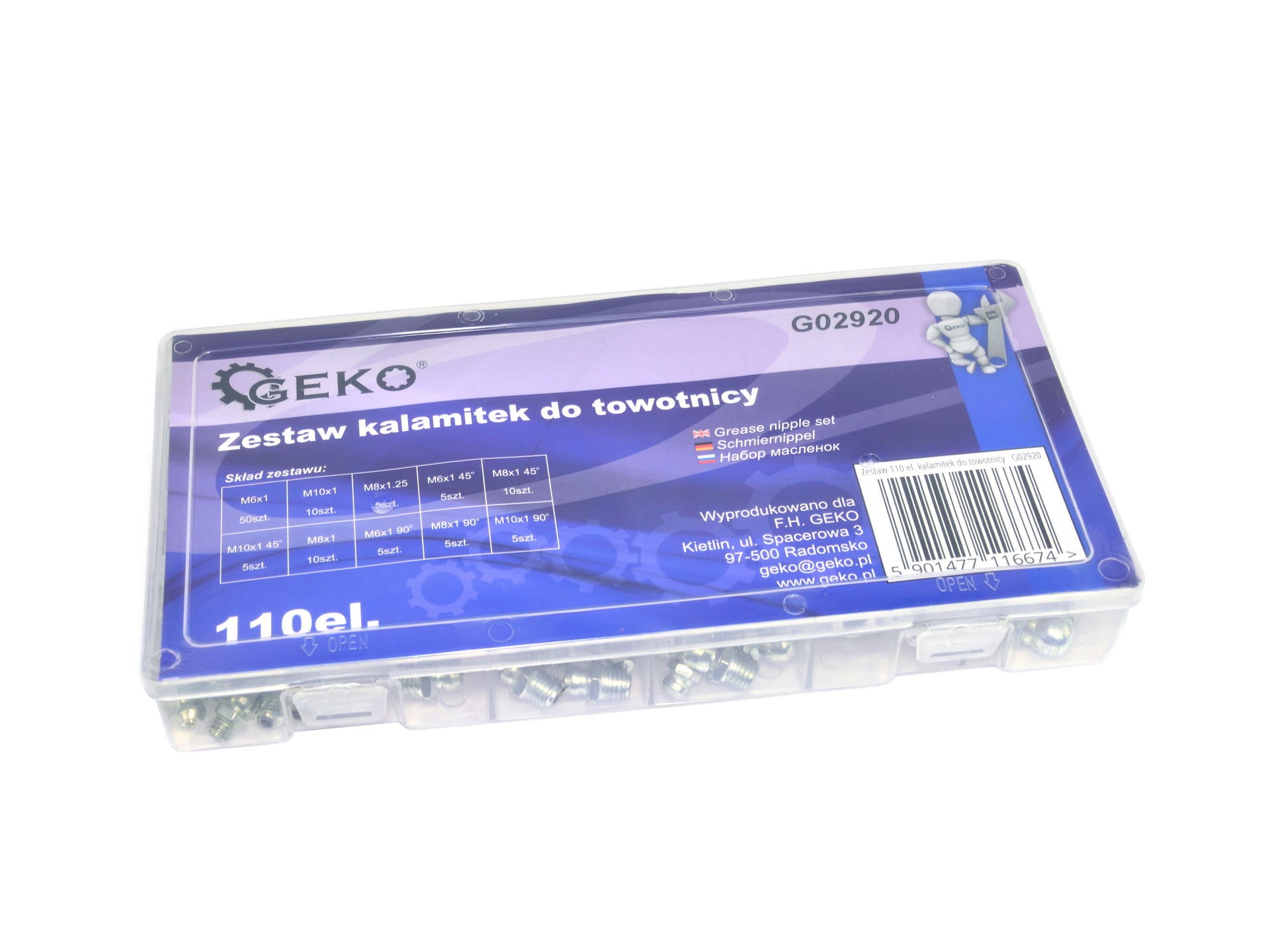 Zsírozógomb - zsirzófej készlet 110 db GEKO