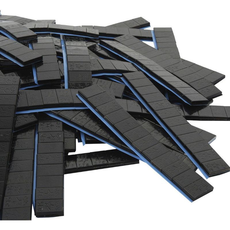 ÖNTAPADÓ FEKETE CENTÍROZÓ KERÉKSÚLY KÉSZLET GUMIABRONCSOKHOZ 5 G 200 SÁV 12 DB/SÁV