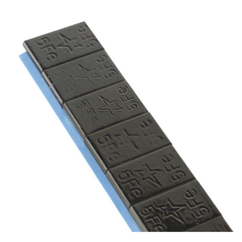 ÖNTAPADÓ FEKETE CENTÍROZÓ KERÉKSÚLY KÉSZLET GUMIABRONCSOKHOZ 5 G 200 SÁV 12 DB/SÁV