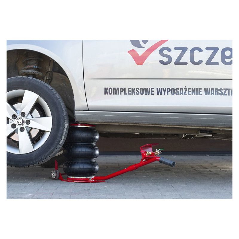 P-180 LÉGKULCS 1/2" 1900 NM + LÉGKOMPRESSZOR 200L 5.5LE 380V + SPIRÁL LÉGTÖMLŐ 8 X 12 MM 15 M + PNEUMATIKUS LÉGPÁRNÁS EMELŐ 3 T