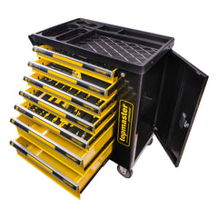 FELSZERELT SZERSZÁMOS KOCSI – SZERSZÁMOS SZEKRÉNY 7 FIÓKKAL 5 MODUL 219 DB TOPMASTER PRO