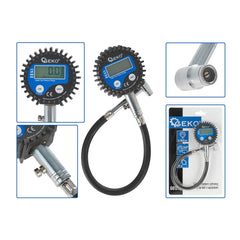 GUMIABRONCS NYOMÁSMÉRŐ TÖMLŐVEL ÉS DIGITÁLIS KIJELZŐVEL GEKO