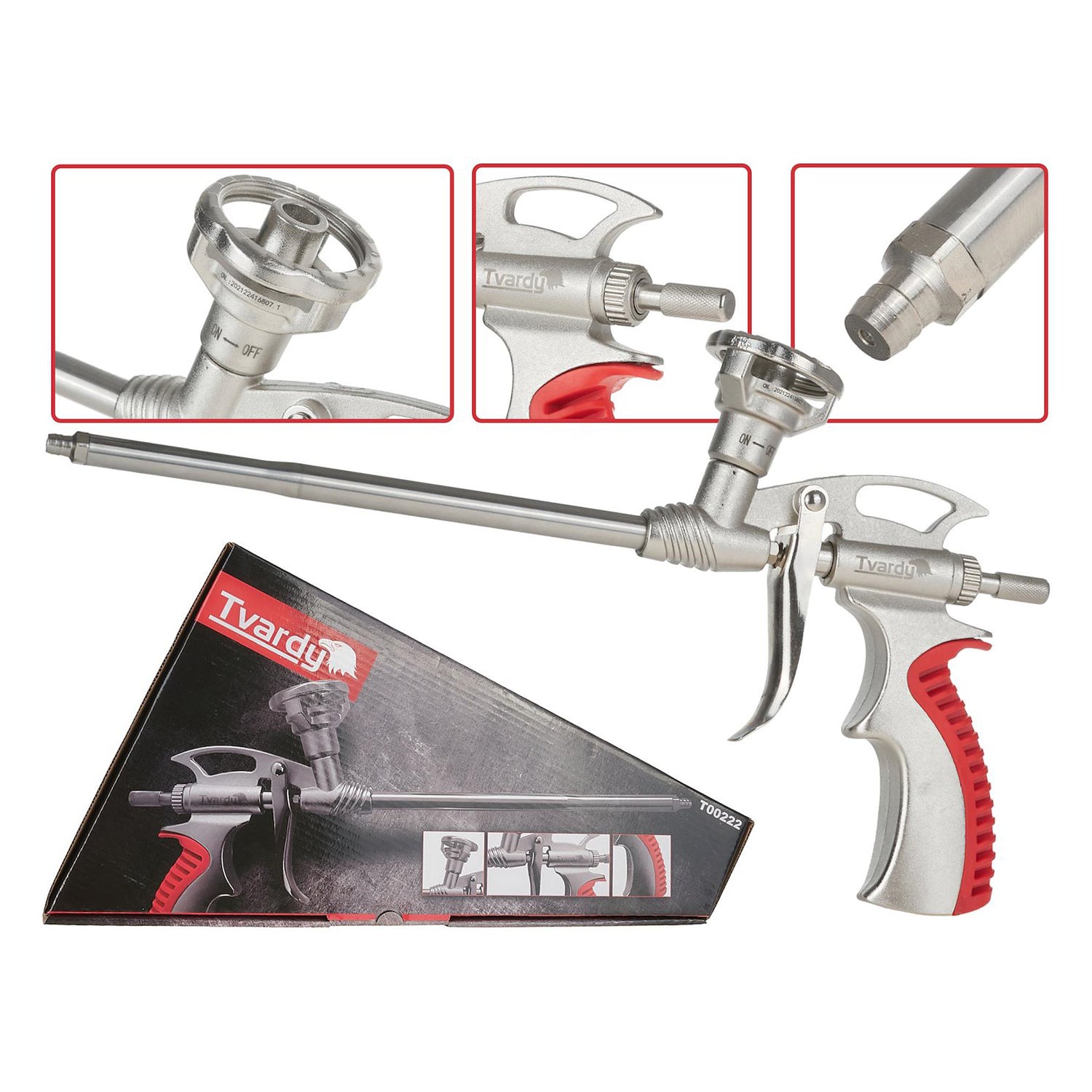 PROFESSZIONÁLIS FÉM POLIURETÁN HABPISZTOLY TVARDY