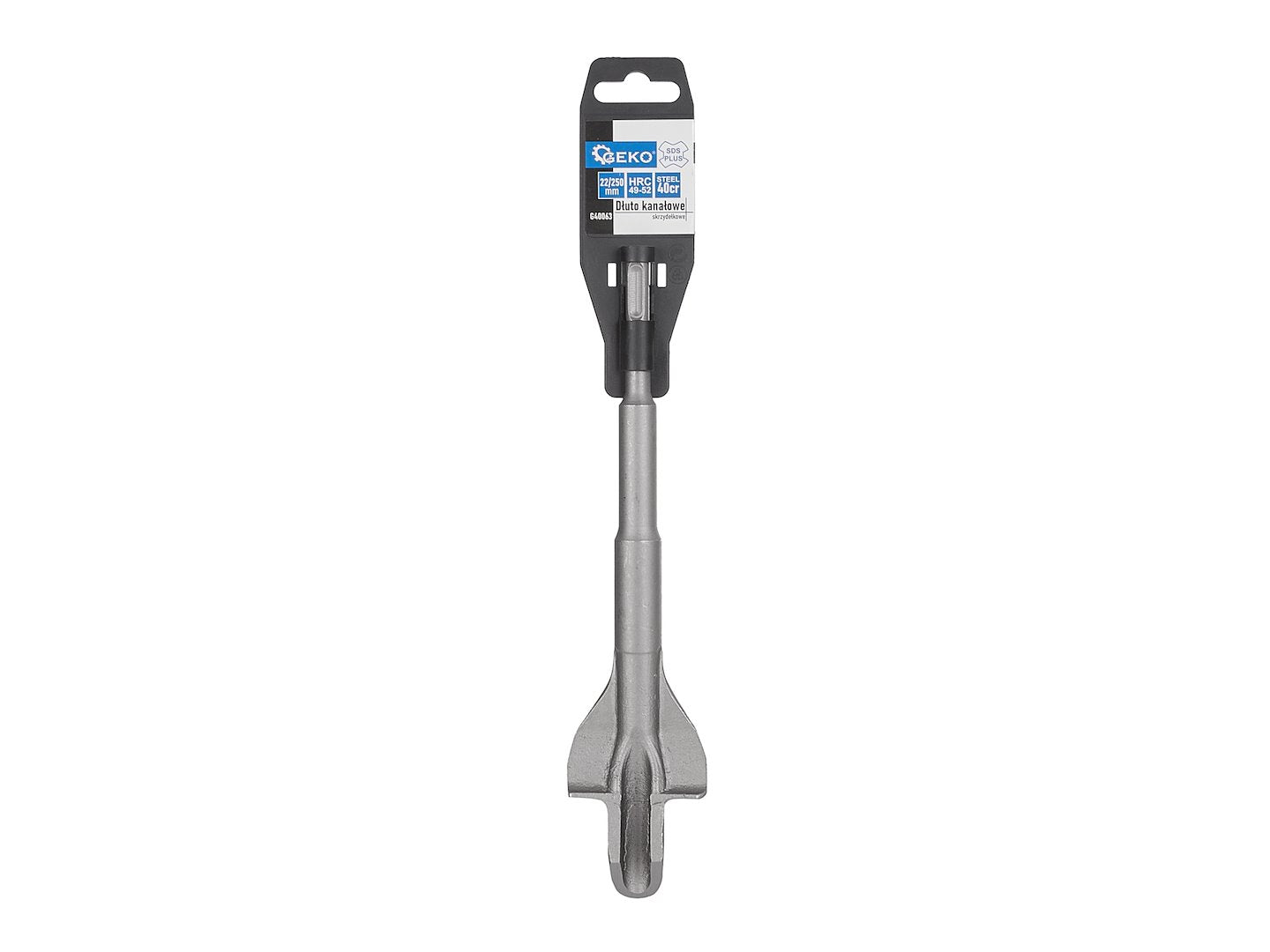SDS PLUS VÉSŐ CSATORNÁVAL 22 X 250 MM GEKO