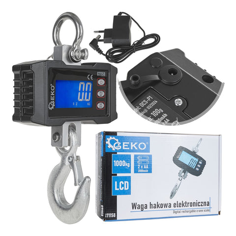 DIGITÁLIS DARUMÉRLEG 1000 KG TÁVIRÁNYÍTÓVAL GEKO