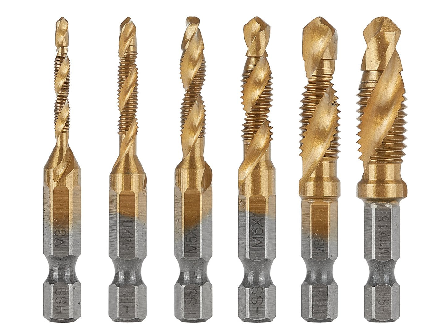 FÚRÓKÉSZLET HSS HEX M3-M10 6 DB GEKO