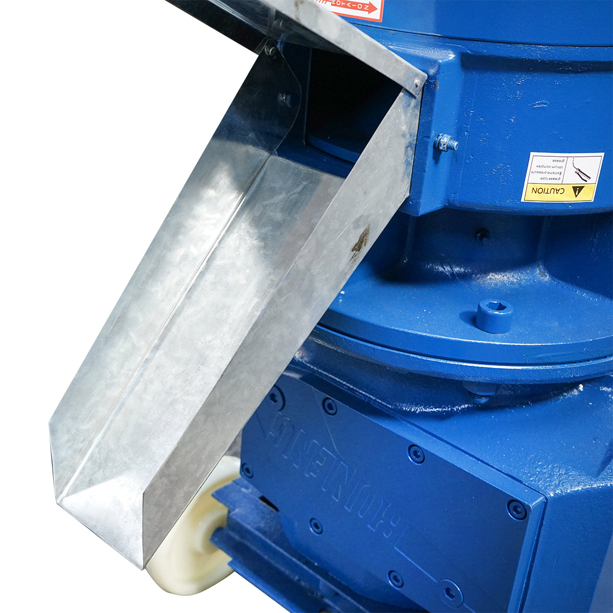Takarmánygranuláló, gabonaprés, 15KW, 380V, 6 mm-es matricával, max. teljesítmény 250 kg/h