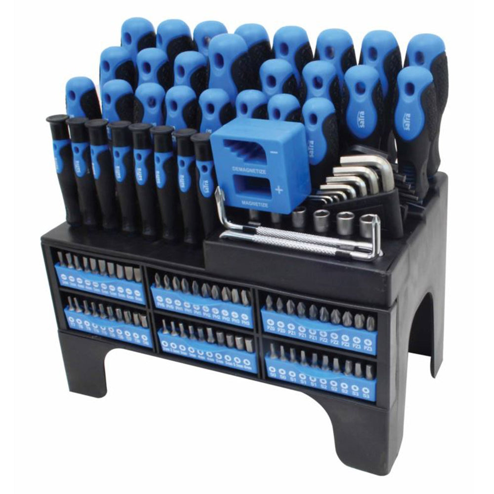 Torx-, bit-, imbusz- és dugókulcs készlet, 118 DB SATRA