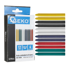 GUMIJELÖLŐ KRÉTA KÉSZLET 12 DB 6 SZÍN GEKO