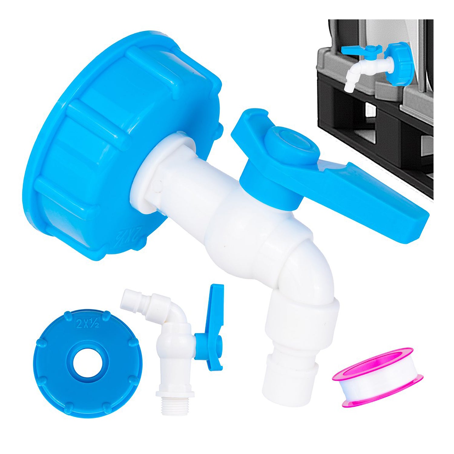 IBC CSAP S60×6 1/2" MENETTEL, MAUSER TARTÁLYOKHOZ